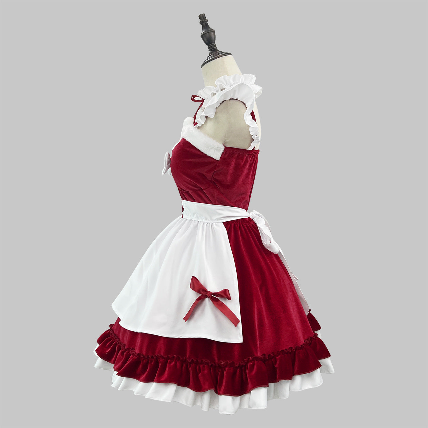Christmas Maid Outfit | With headware and sleeves