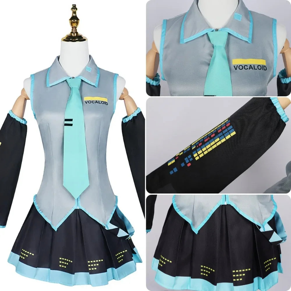Hastune Miku Cosplay | Green or Pink | Comes with accessories