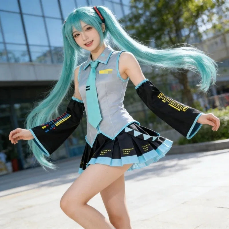 Hastune Miku Cosplay | Green or Pink | Comes with accessories