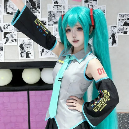 Hastune Miku Cosplay | Green or Pink | Comes with accessories
