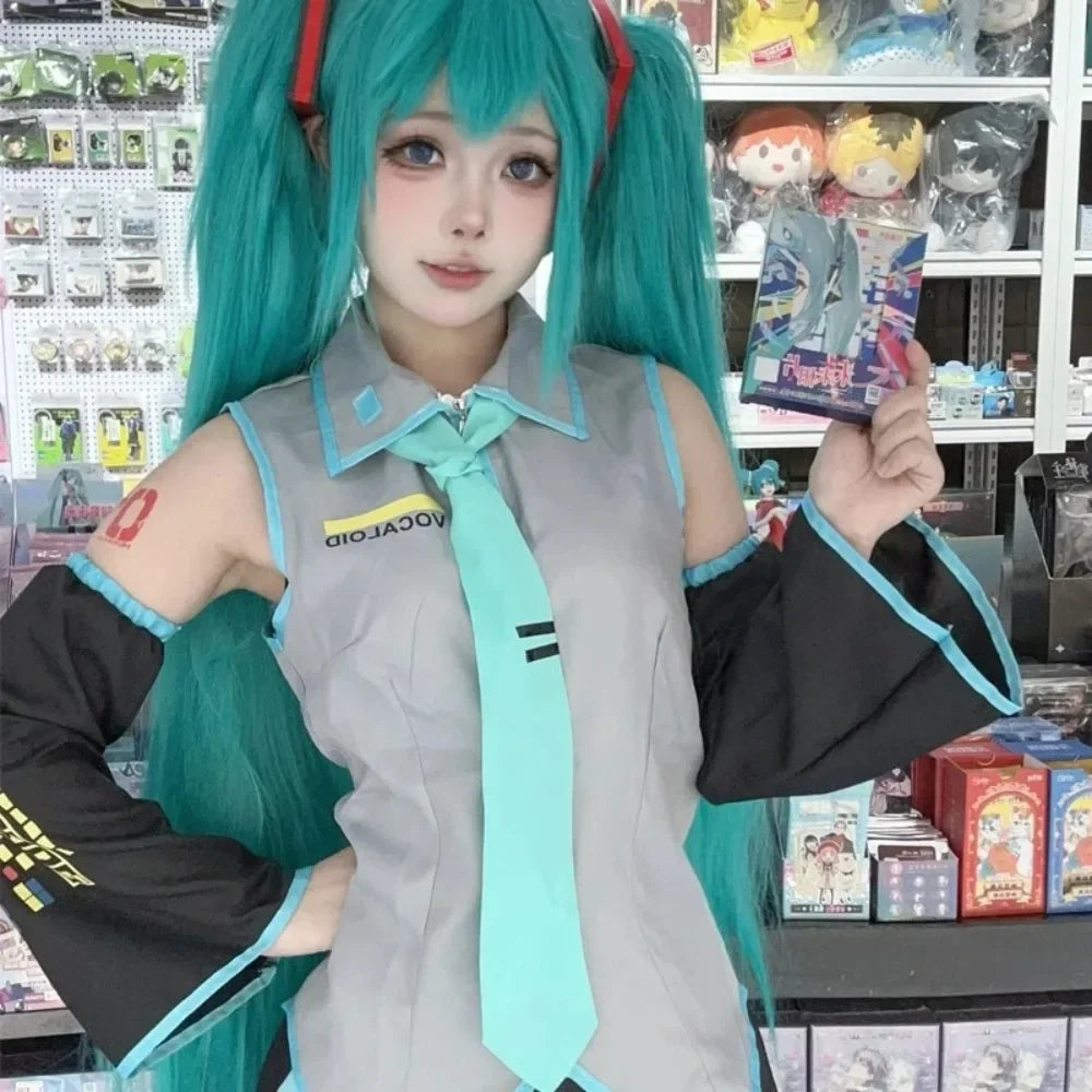 Hastune Miku Cosplay | Green or Pink | Comes with accessories