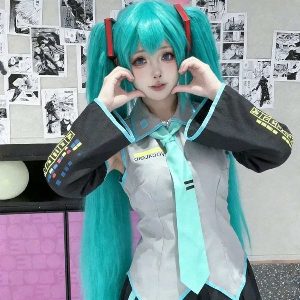 Hastune Miku Cosplay | Green or Pink | Comes with accessories