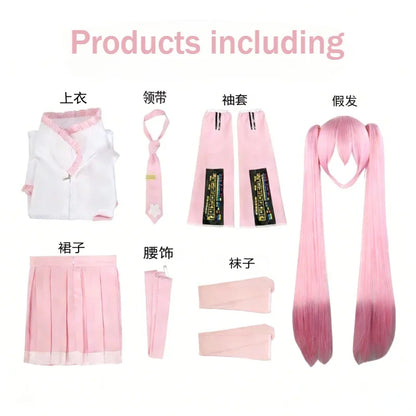 Hastune Miku Cosplay | Green or Pink | Comes with accessories