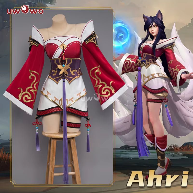 League of Legends Ahri Cosplay | Full outfit, stockings included - Awaii Cosplay